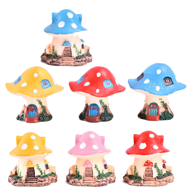 Bonsai Garden House - 1PC Kawaii Garden Mini Mushroom House