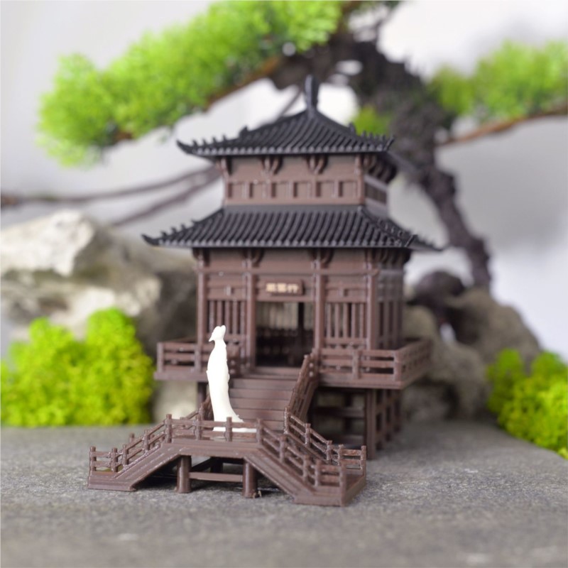 Bonsai Garden Kit - Retro Architecture Ornaments Pavilions Chinese Style