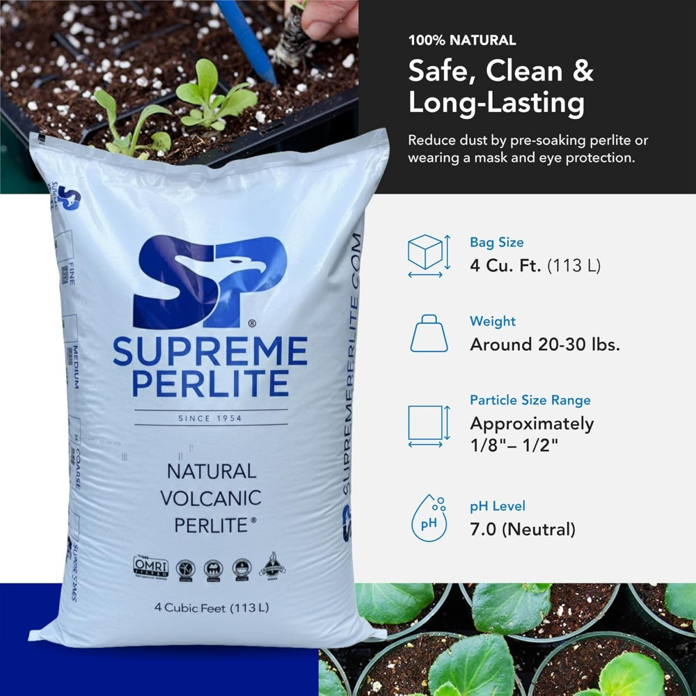 Supreme Perlite Coarse Horticu - Horticulture Soil Perlite recension och pris
