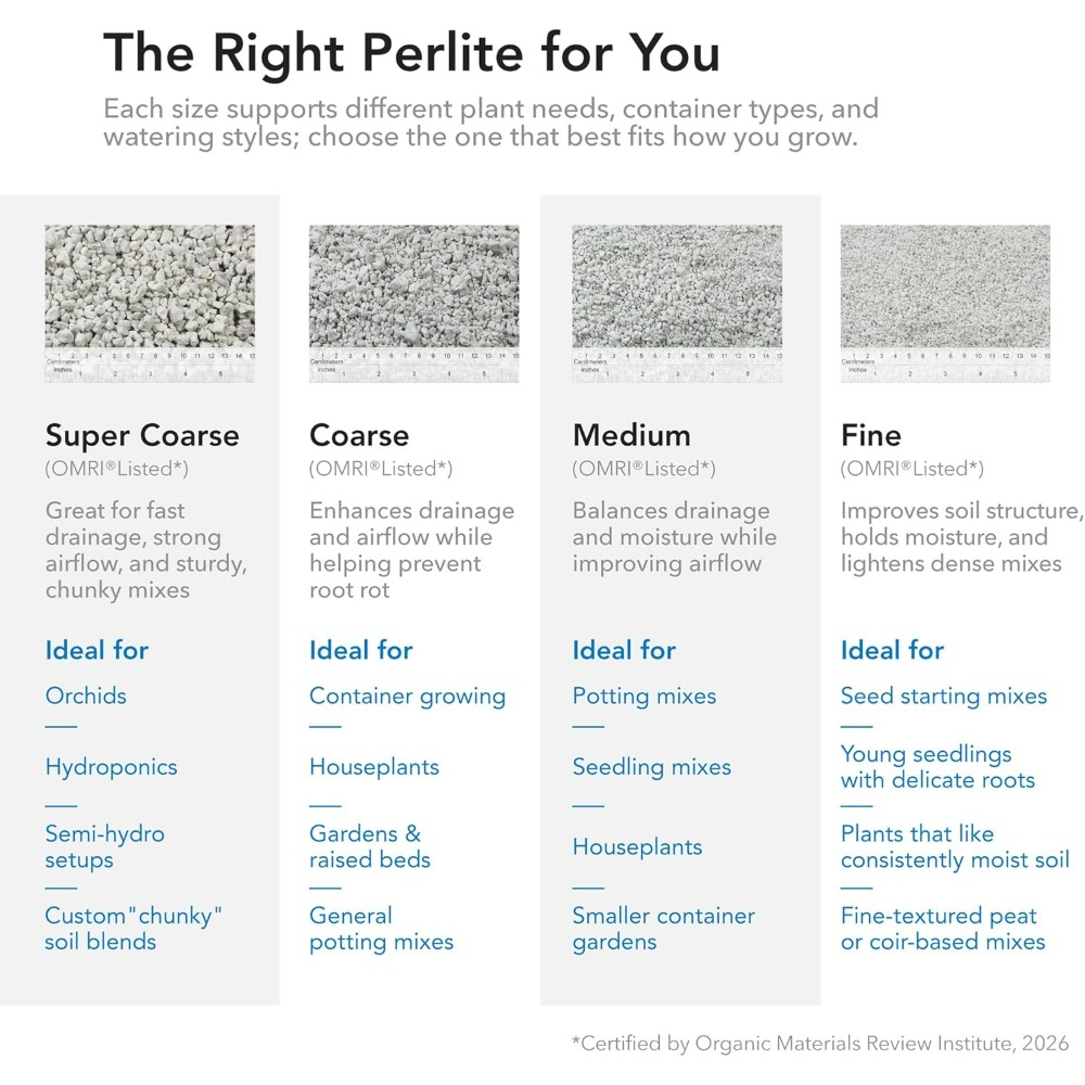 Supreme Perlite Coarse Horticu - Horticulture Soil Perlite recension och pris