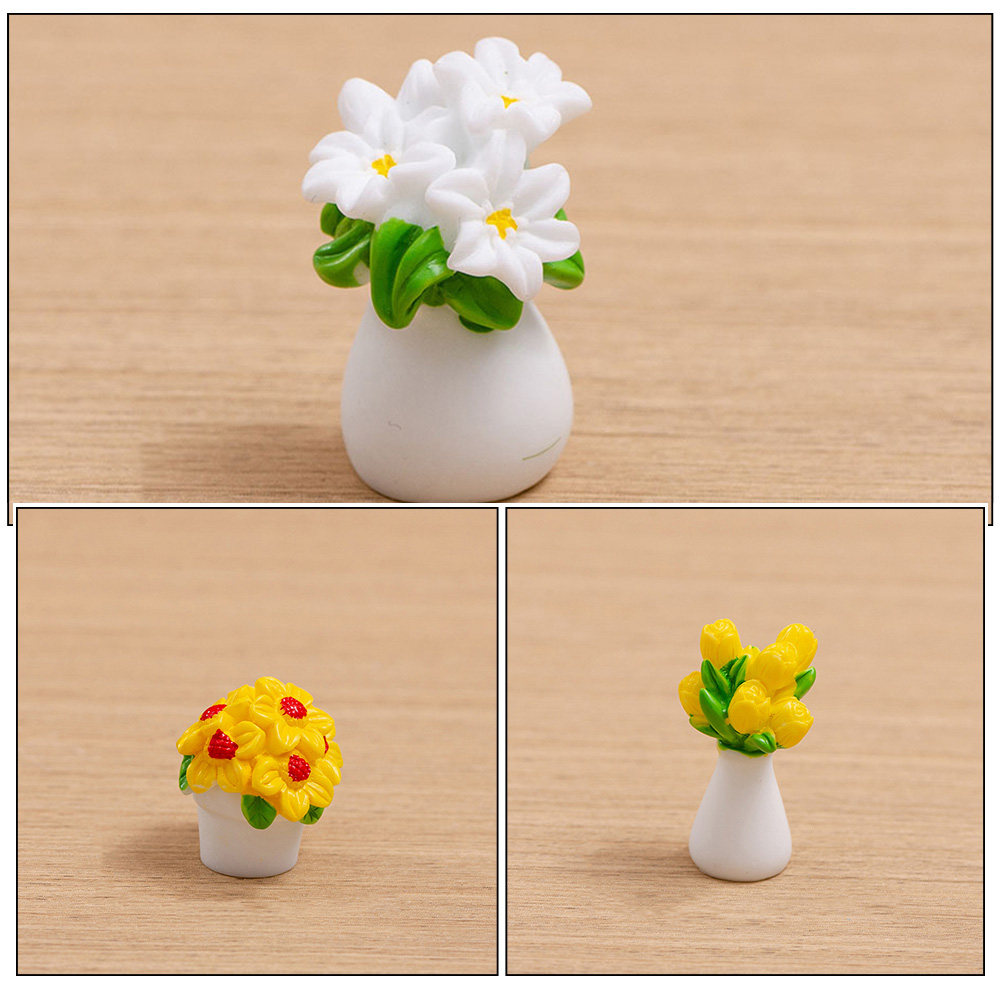 6Pcs Lifelike Mini Potted Plan - Bonsai Garden House recension och pris