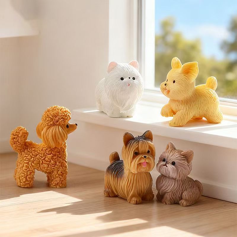 Cute Teddy Poodle Puppy Small  - Bonsai Garden Art recension och pris