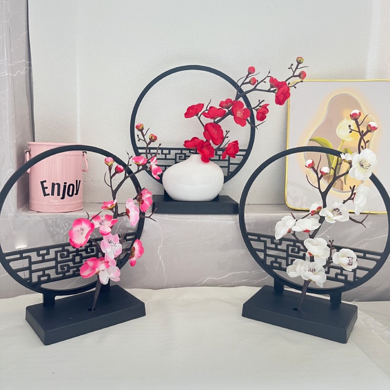 New Chinese Style Black Screen - Bonsai Garden Entrance recension och pris