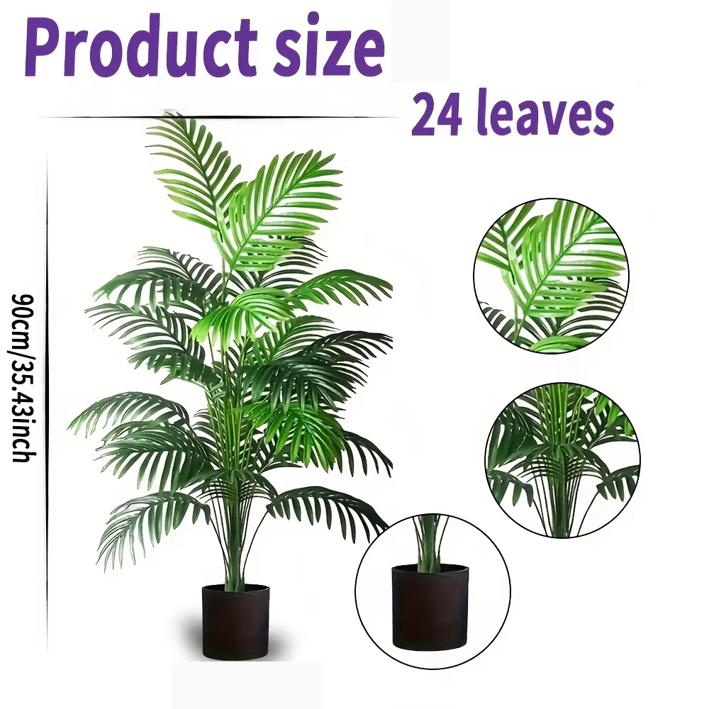 24 Leaves Areca Palm Artificia - Bonsai Garden Kit recension och pris