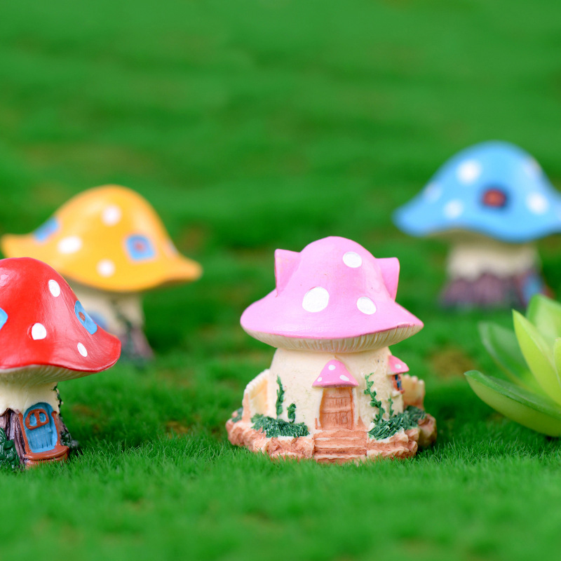 1PC Kawaii Garden Mini Mushroo - Bonsai Garden House recension och pris