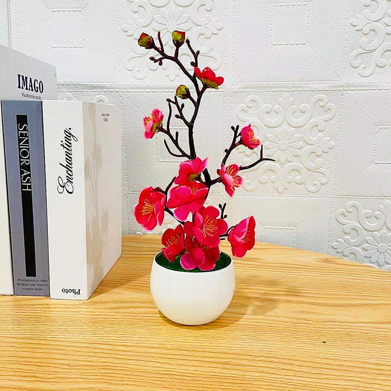 Simulation Plum Flower Pot Pla - Bonsai Garden Kit recension och pris