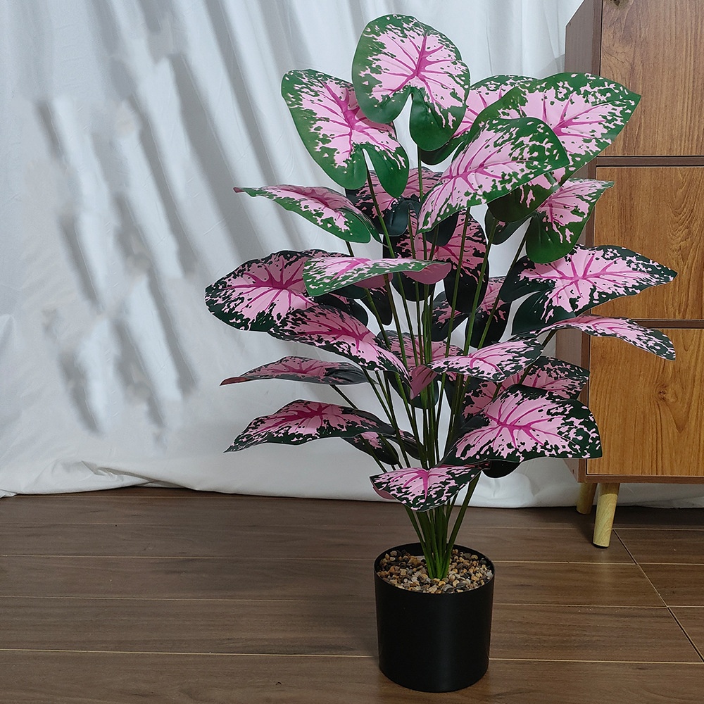 Pink Leaf Potted Plants Fake A - Bonsai Garden Kit recension och pris
