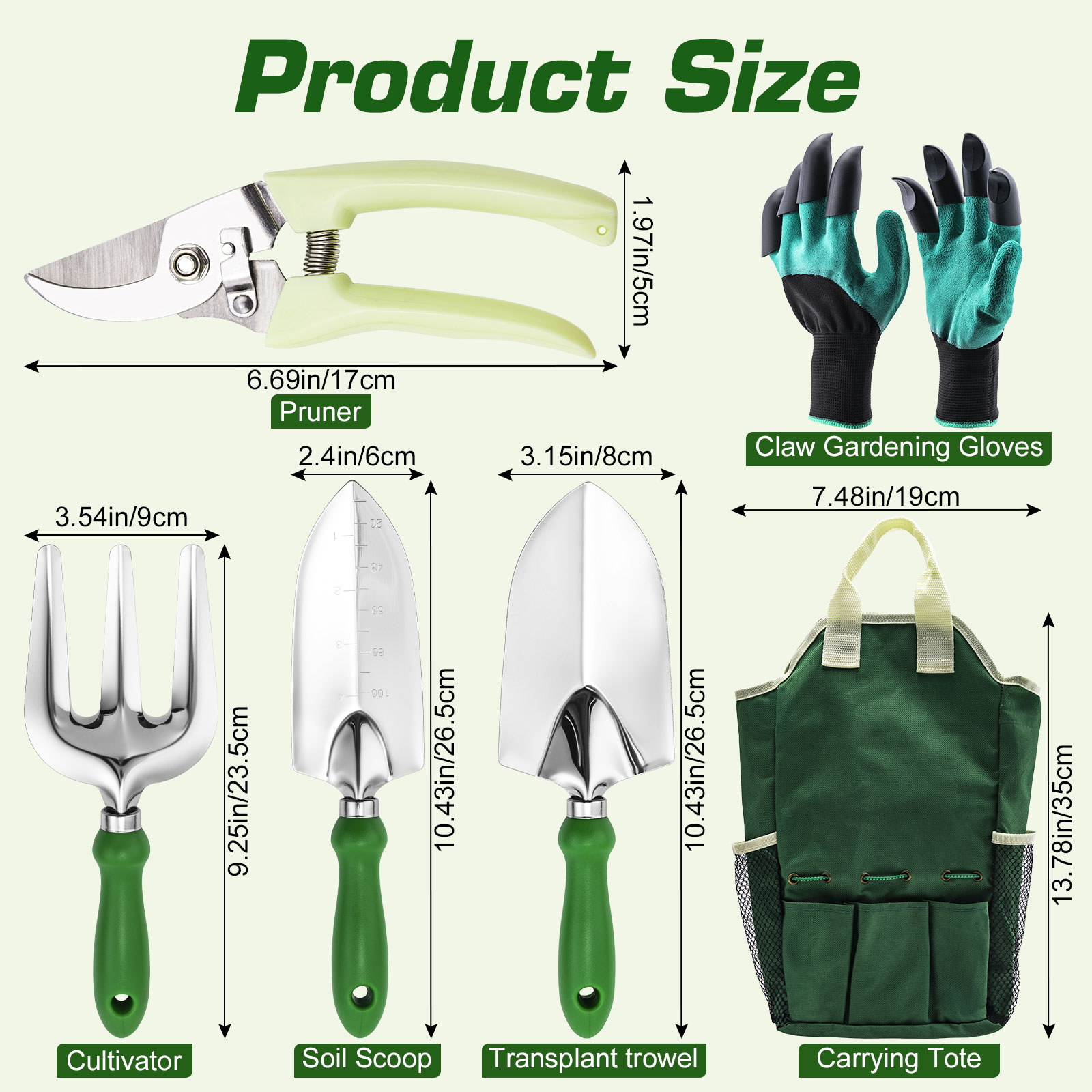 Goture Gardening Tools Set Inc - Soil Scoop Tool recension och pris