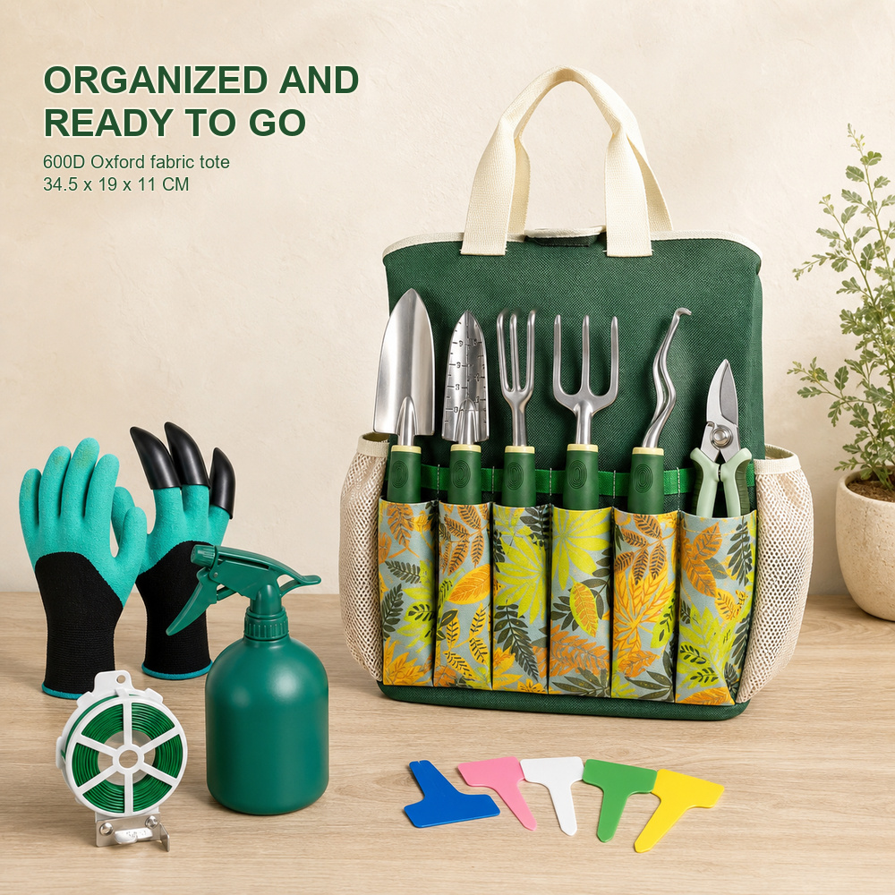 16 Piece Garden Tool Set Alumi - Soil Scoop Tool recension och pris