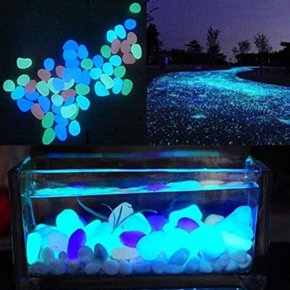 Fish Tank Rocks Glow Blue Pebb - Bonsai Garden Zen recension och pris