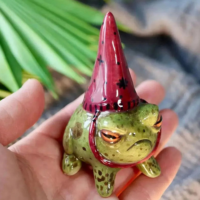 Hot! Frog Statues For Garden W - Bonsai Garden Art recension och pris