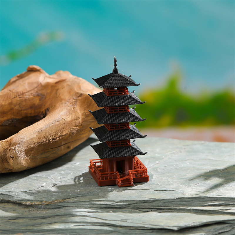 🛒1Pc Mini Pagoda Statue Chines - Bonsai Garden Zen recension och pris