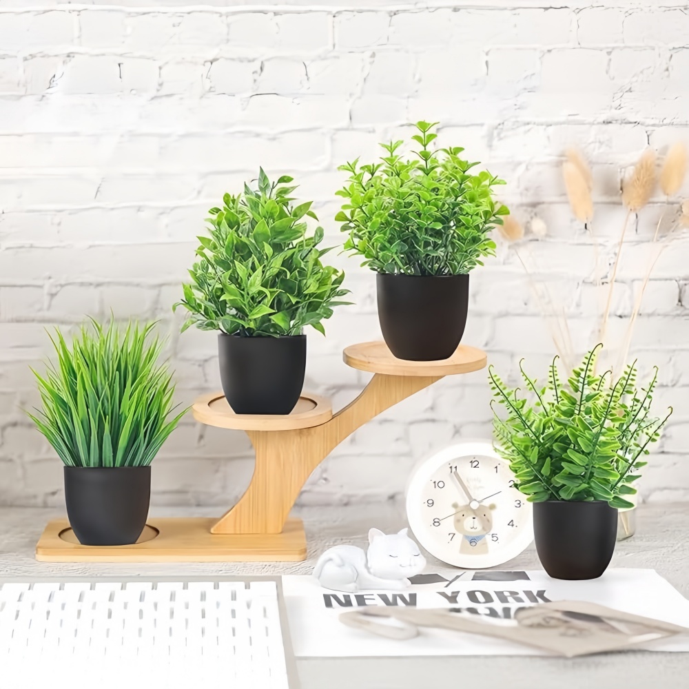 4pcs/set Mini Artificial Plant - Bonsai Garden Zen recension och pris