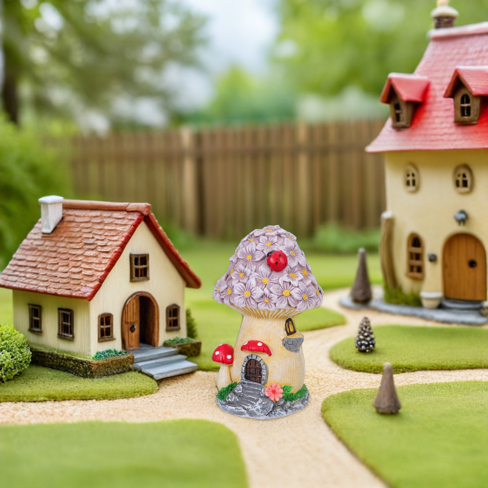 Weatherproof Resin Mushroom Ho - Bonsai Garden House recension och pris