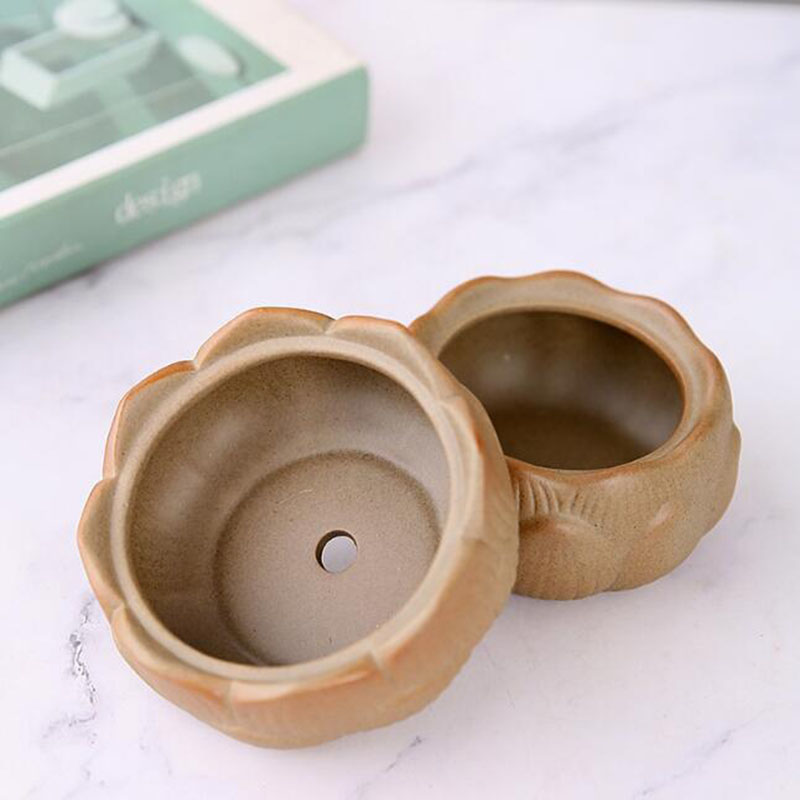 Coarse Pottery Lotus Green Pla - Bonsai Garden Art recension och pris