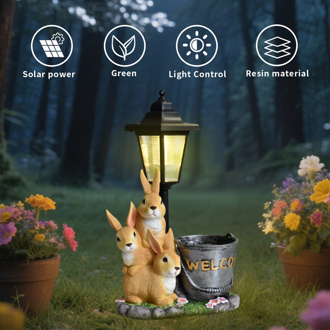 New rabbit solar garden light  - Bonsai Garden Kit recension och pris