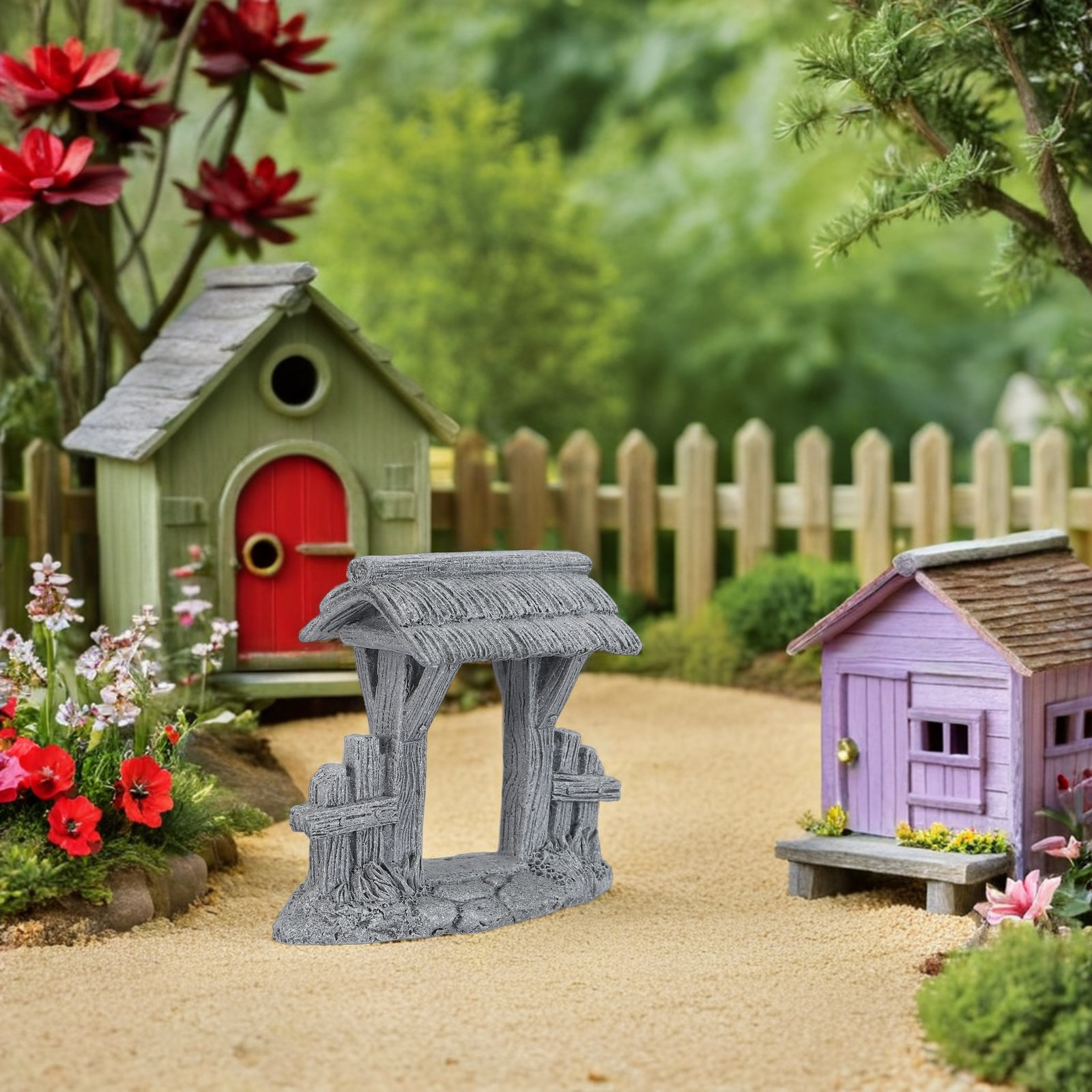 Mini Chinese Gate Bonsai Ornam - Bonsai Garden Entrance recension och pris